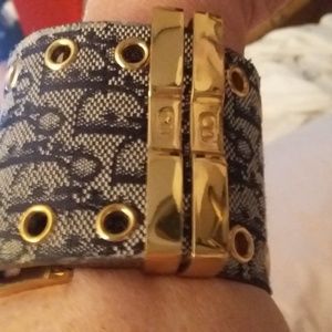Dior leather cuff